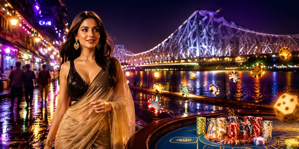 Night market in Kolkata representing vibrant Indian culture